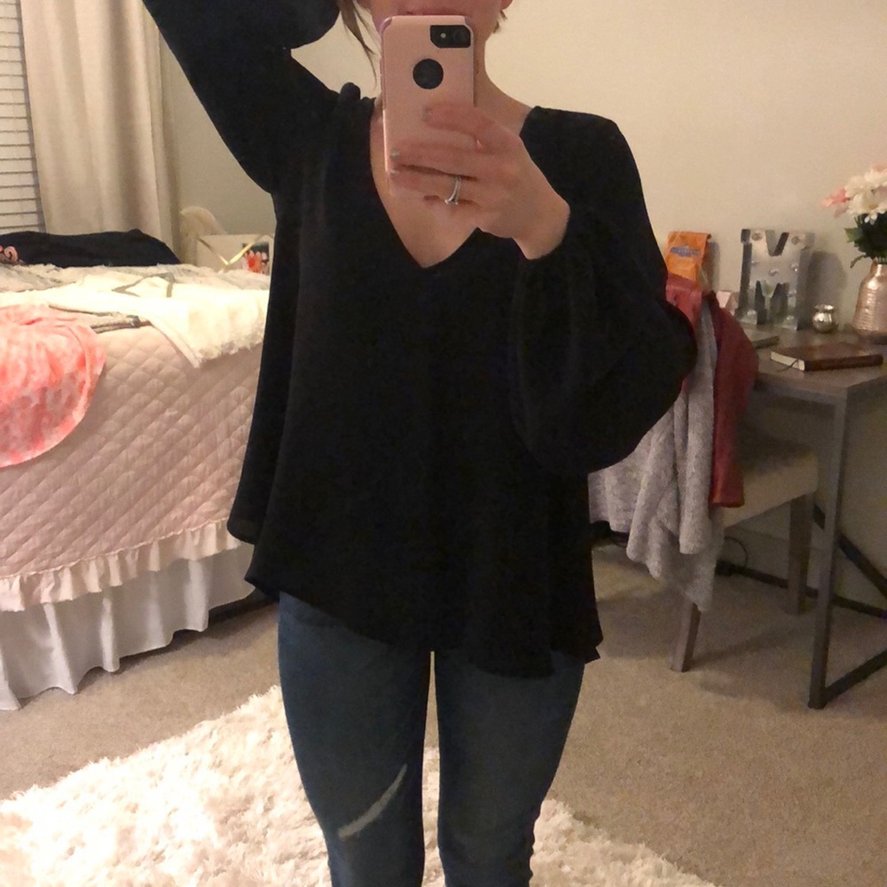 Show Me Your Mumu Sheer Blouse